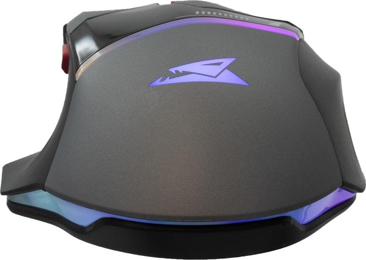 Actual product image Baracuda Gaming Mouse MANTA, 8D, 12800 dpi, Grey (BGM-047) (Cable)