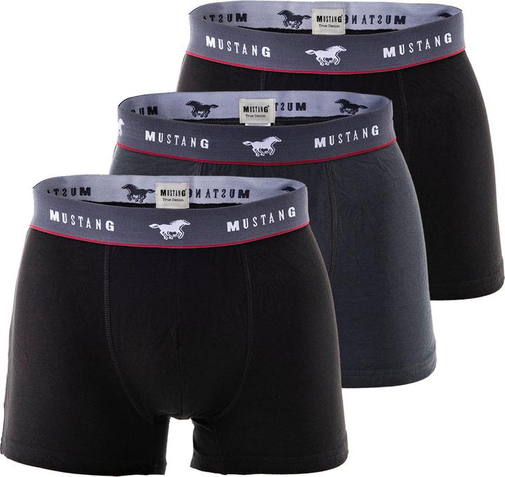 Produktbild Mustang Boxershorts Casual Stretch (S, 3er Pack)