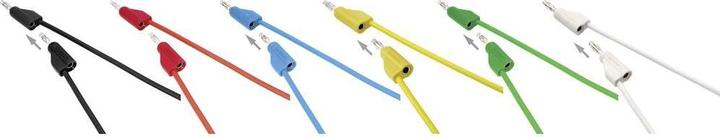 Actual product image Voltcraft Highly flexible test leads SET 0.5 m 30 V/AC, 60 V/DC 10 A (0.50 m)