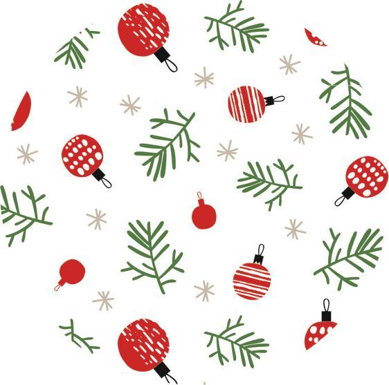 Image du produit Ursus Carton photo à motif "Boules de Noël", env. 49,5 x 68 cm (300 g/m², 1 x)