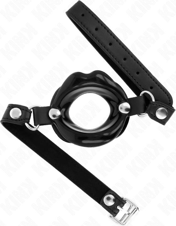 Pipedream KINK - LIP 8 CM KNOB MET ZWART LADER STRAP 63 x 2 CM VERSTELBAAR 39-58 CM