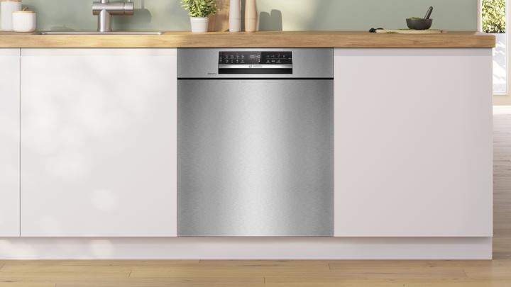 Image du produit Bosch Hausgeräte Série 6, Lave-vaisselle sous plan, 60 cm, Acier brossé, SMU6ECS12E