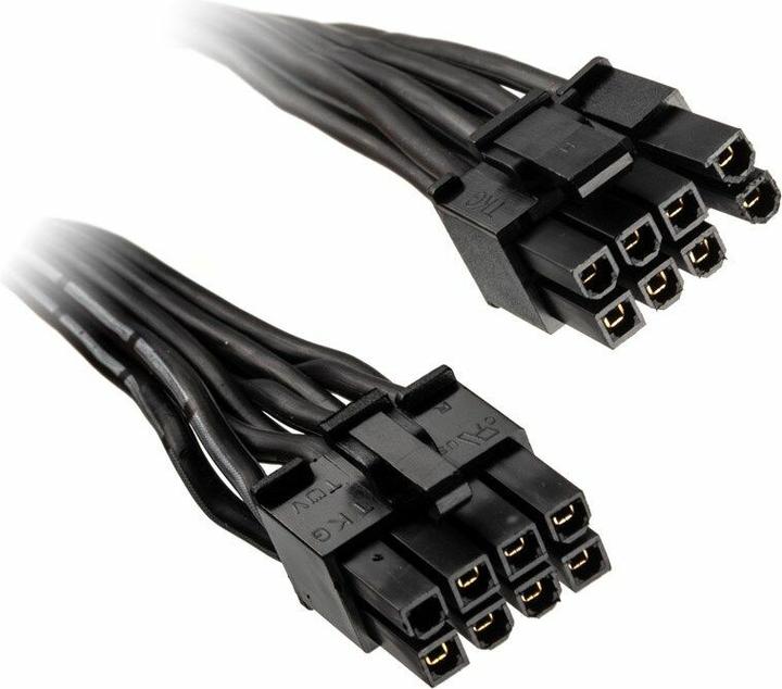 Actual product image Silverstone 8 pin ATX to 6+2 pin PCIe cable 350mm