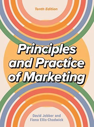 Image du produit Principes et pratique du marketing 10/e (Anglais, David Jobber, Fiona Ellis-Chadwick, 2023)