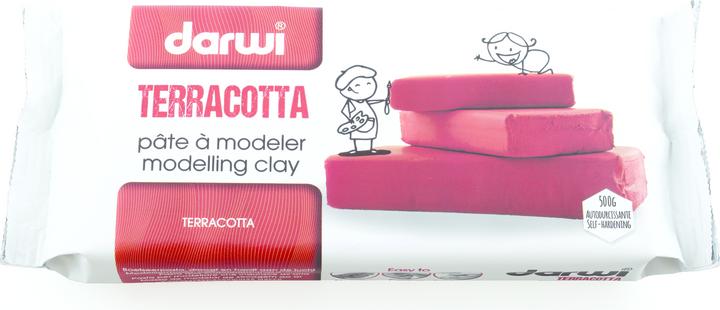 Actual product image Darwi Modelling clay Terracotta 500gr