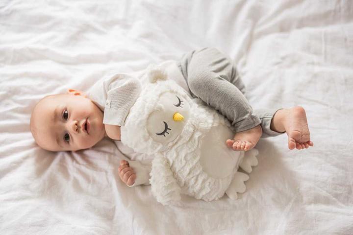 Produktbild Teddykompaniet Wärmekissen Eule weiss mit gewelltem Fell 35 cm (35 cm)