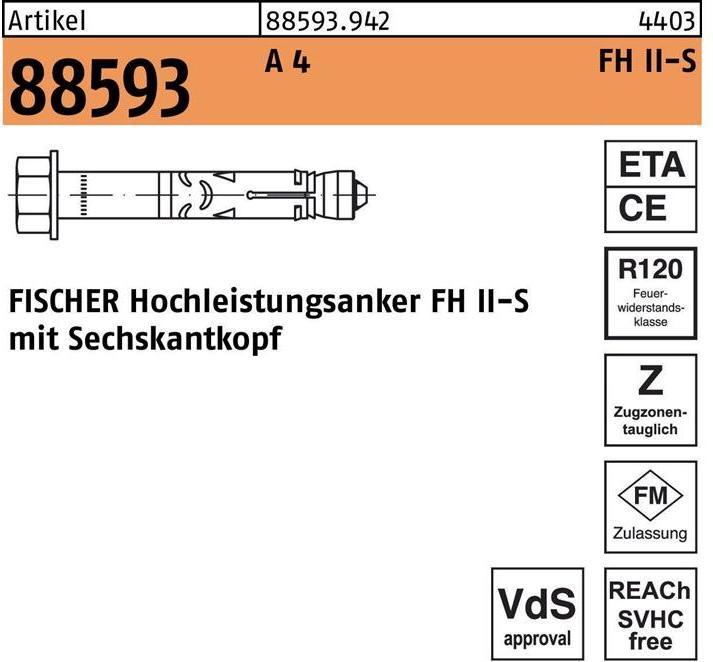 Produktbild Fischer Hochleistungsanker FH II 15/25 S R (20 Stk.)