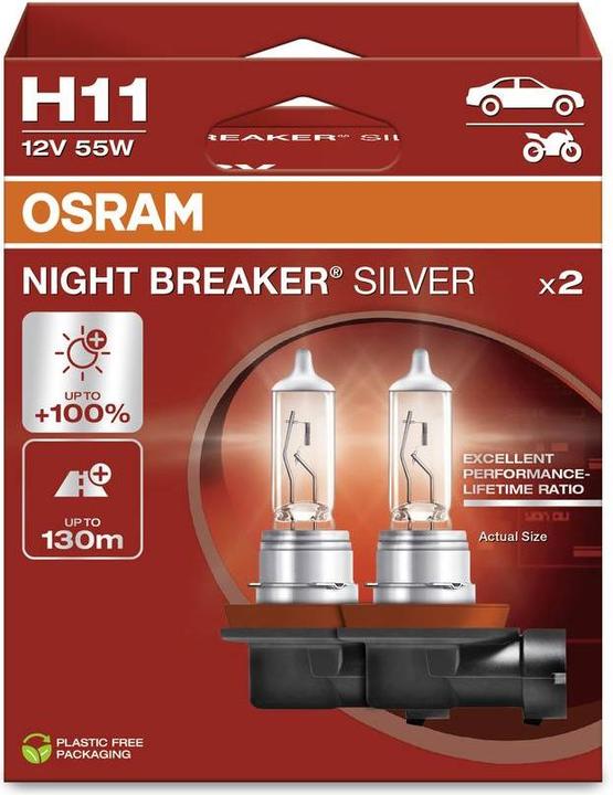 Actual product image Osram Night Breaker Silver (H11)