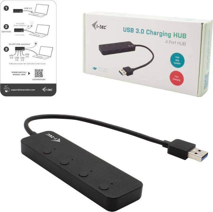 Produktbild i-tec Metal Hub 4 Port (USB-A, 4 Ports)