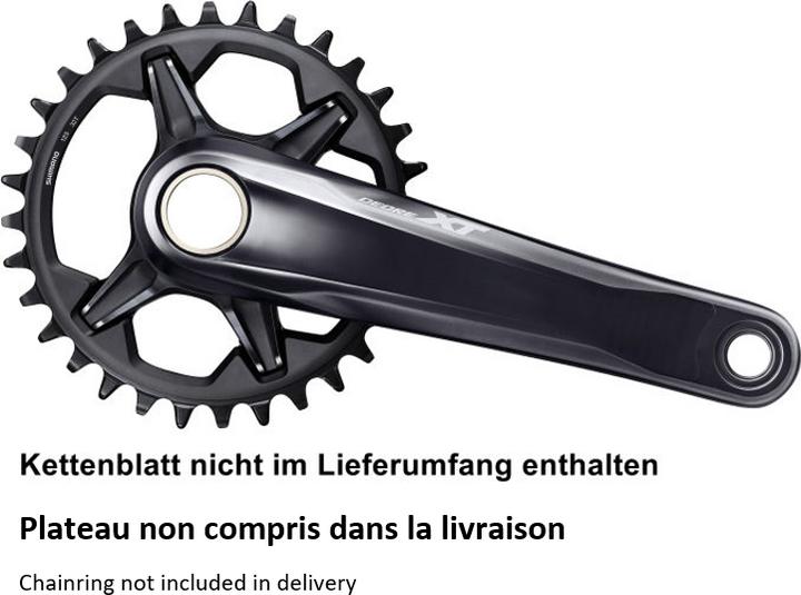 Produktbild Shimano Kettenradgarnitur XT FC-M8120 165 mm ohne Kettenblatt CL: 55 mm (165 mm)