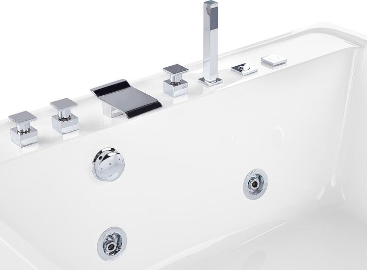 Produktbild Beliani Whirlpool Badewanne freistehend weiss quadratisch 130 x 130 cm TAHUA (339 l, 130 cm)