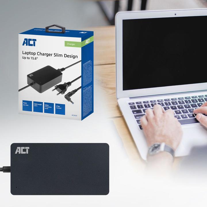 Image du produit Chargeur d'ordinateur portable de taille réduite 65W (pour les ordinateurs portables jusqu'à 15,6 (65 W)