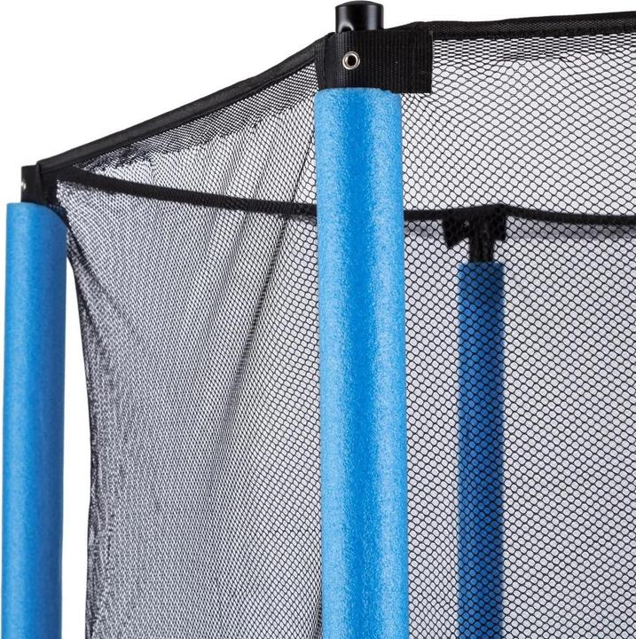 Produktbild Klarfit Rocketkid Blau 140cm Trampolin inkl Sicherheitsnetz (150 cm)