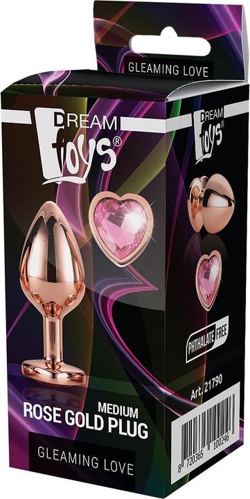 Image du produit Dream Toys Gleaming Love Rose Gold Plug Medium