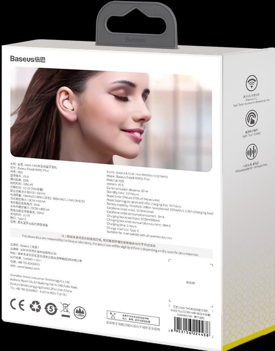 Immagine prodotto Baseus Encok WM01 Plus (ANC, 8.33 h, Senza fili)