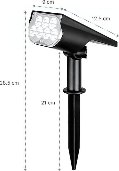 Produktbild Hermex LED Solar Gartenstrahler (30 lm, IP65)