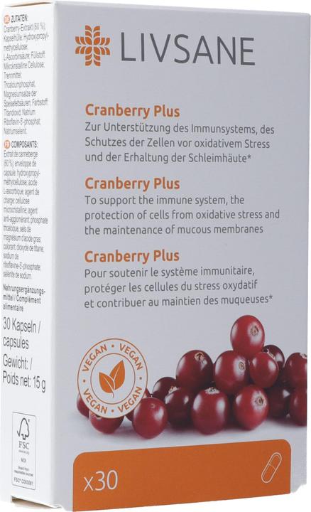 Produktbild Livsane Cranberry Plus Kaps (30 Stück, Kapseln, 33 g)