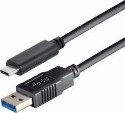 Actual product image No Name USB3.1 C-A ST-ST 1.8m Black (1.80 m, USB 3.1)