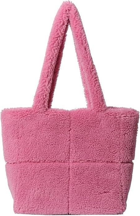 Immagine prodotto Only-Bags.Store Borsa a tracolla chic in pelliccia sintetica - versatile e leggera, perfetta per il lavoro o il