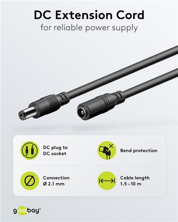 Actual product image Goobay DC extension cable (10 m)