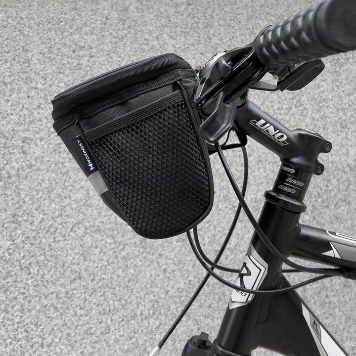 Produktbild Wozinsky Fahrradlenkertasche mit Fenster für Smartphone 2L schwarz WBB12BK universal (2 l, Lenkertasche)