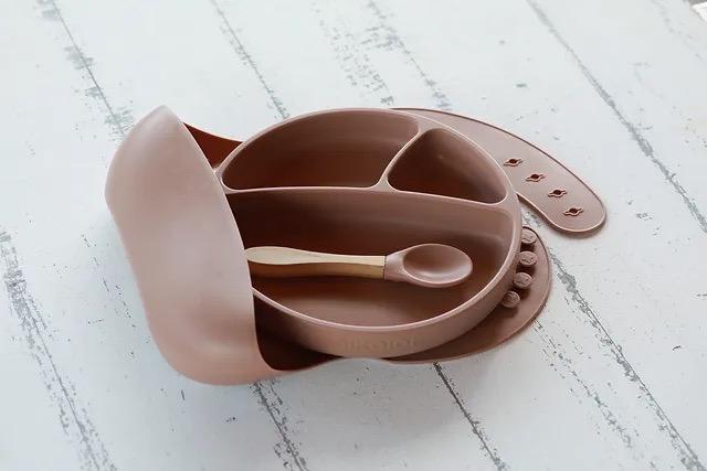 Actual product image Minikoioi BLW Set II plate + bib + spoon