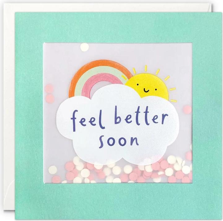 Immagine prodotto Cart Cartolina Get Well Feel Better Soon 12,5 x 12,5 cm (1 pz.)