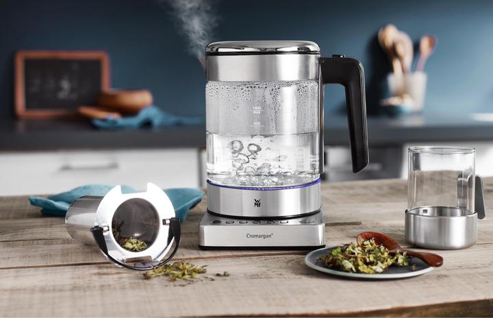 Produktbild WMF Glas Wasserkocher mit Temperaturwahl 1l Teekocher Teesieb Küchenminis 1900W (1 l)