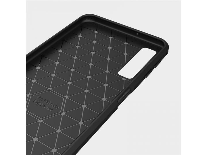 Actual product image Screenguard Samsung Galaxy A7 2018 Cover Carbon Brushed Soft TPU (Samsung Galaxy A7 (2018))