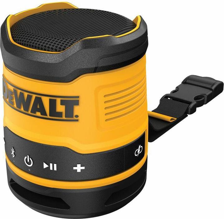 Actual product image DeWalt Portable construction speaker 5W, Bluetooth (DCR009-XJ) IP67 (16 h, Electrical connection)