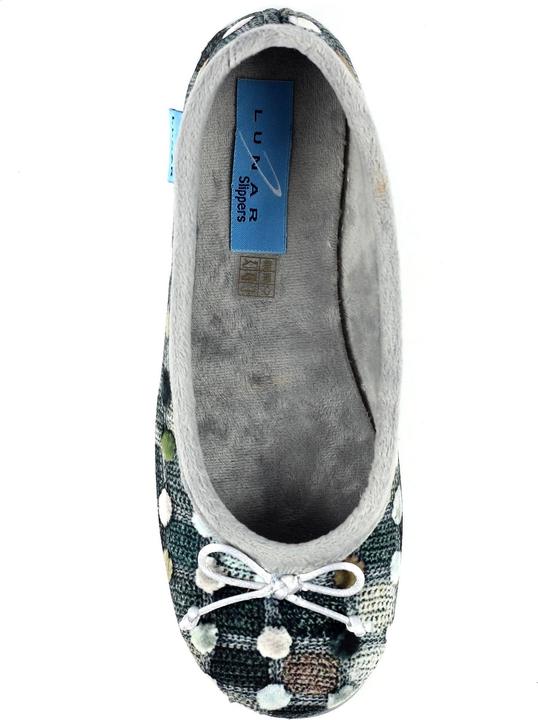 Actual product image Lunar Womens/Ladies Magic Spotted Slippers (41)