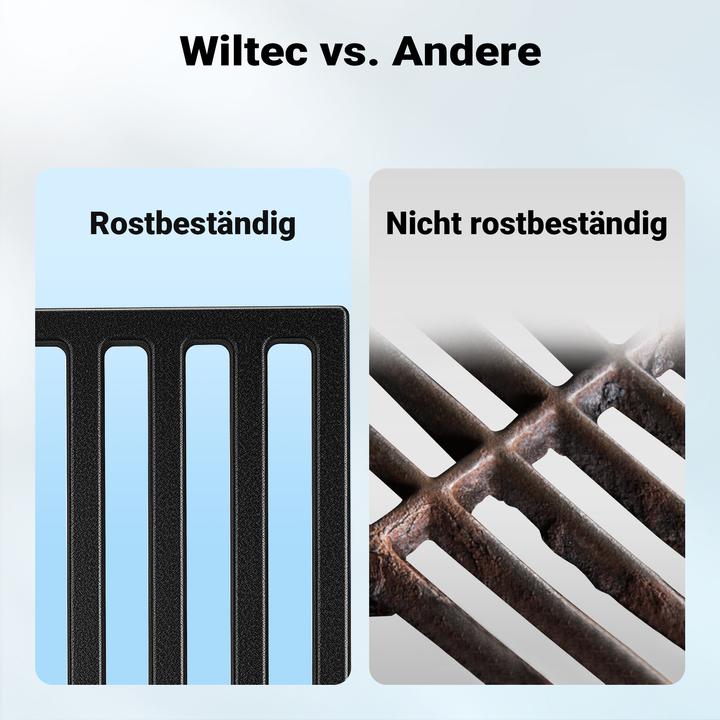 Image du produit Wiltec Gusseisen Grillrost 30x44,5cm Grillgitter Holzkohlegrill Gasgrill BBQ
