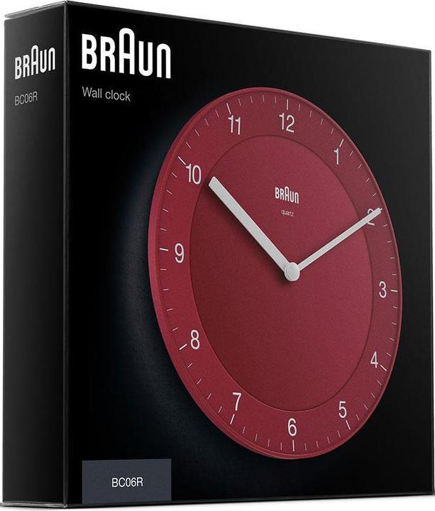 Produktbild Braun BC06R Klassik Wanduhr (20 cm)