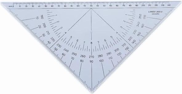 Actual product image Linex 2800M Nautical Protractor (280 mm)