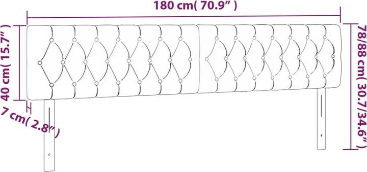 Actual product image VidaXL Poppy (180 x 7 x 88 cm)