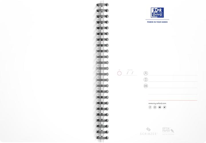 Produktbild Oxford Spiralbuch Office (A5, Kariert)