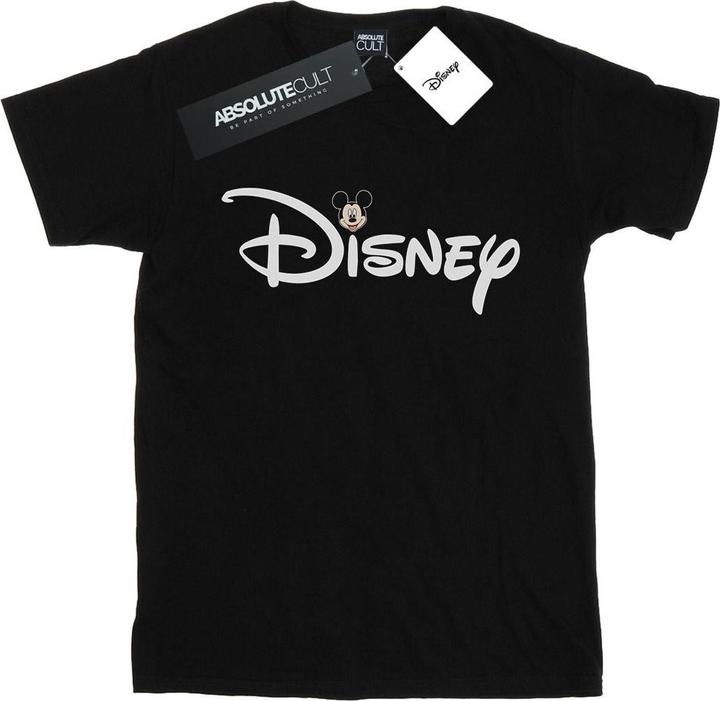 Actual product image Disney Womens/Ladies Mickey Mouse Logo Head Cotton Boyfriend T-Shirt (4XL)