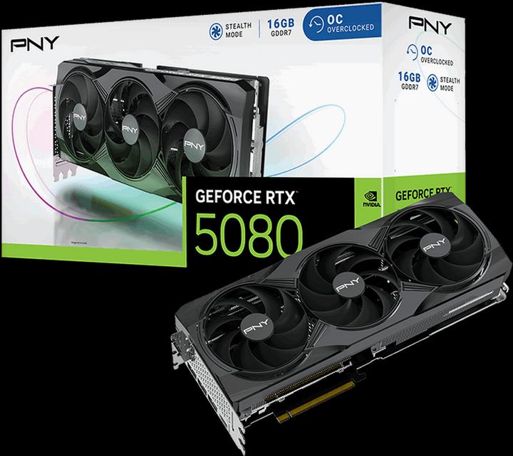 Actual product image PNY GeForce RTX 5080 OC (16 GB)