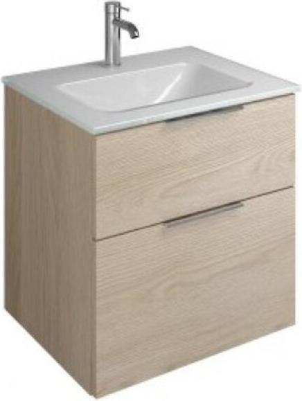 Produktbild burgbad Eqio Glas-Waschtisch inklusive Waschtischunterschrank, Breite 620 mm