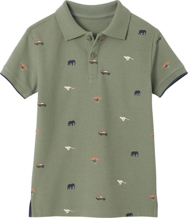 Produktbild Vertbaudet Jungen Poloshirt mit Allover-Print (92)