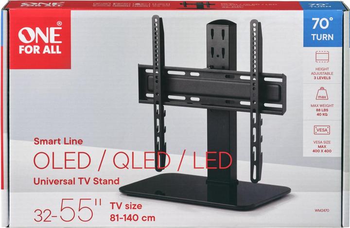 Productafbeelding One for All WM2470 TV-standaard 32-55" 70ø draaibaar (Universeel, 55", 40 kg)