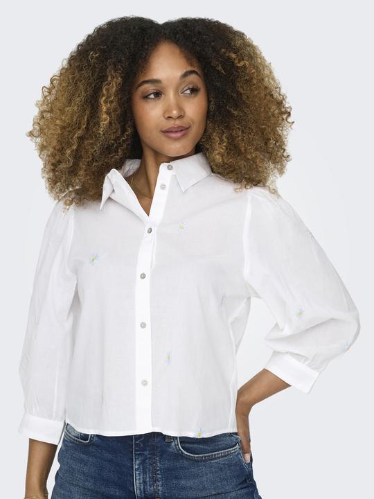 Actual product image Only Box fit shirt collar Cuffs with button Voluminous sleeve cut Shirt Shirt Shirt (XL)