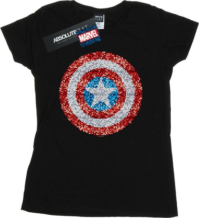 Captain America Pixelated Shield TShirt (XL)