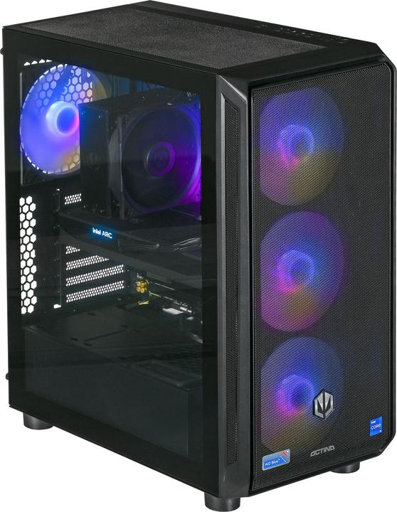 Actual product image Actina 5901443410270 PC AMD Ryzen™ 5 7500F 32 GB DDR5-SDRAM 1 TB SSD Intel Arc B580 Midi Tower Black (AMD Ryzen 5 7500F, 32 GB, 1000 GB, Arc A380)