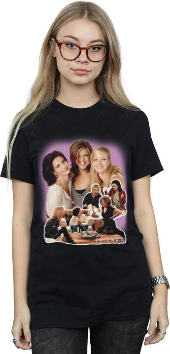 Actual product image Friends Womens/Ladies Girls Collage Cotton Boyfriend T-Shirt (4XL)