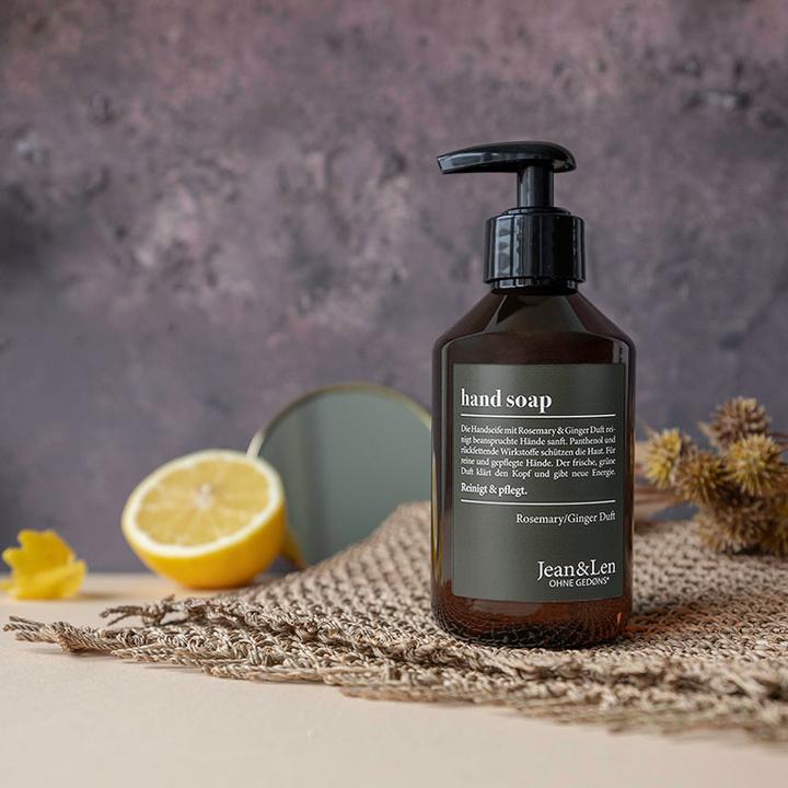 Actual product image Jean & Len Rosemary and Ginger (Liquid soap, 250 ml)