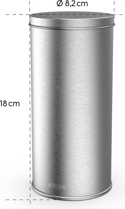 Actual product image Xavax Coffee pod tin for storing 20 Senseo pods etc., metal, silver