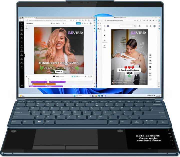 Actual product image Lenovo Yoga Book 9 (13.30", Intel Core Ultra 7 155U, 32 GB, 1000 GB, CH)