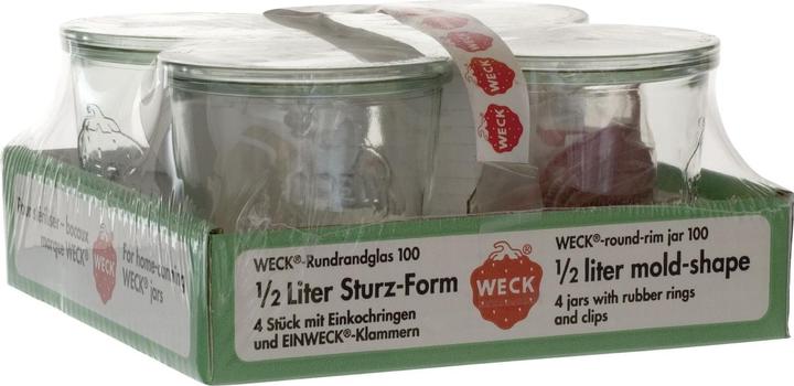 Actual product image Weck lintel shape (4 pcs., 0.50 l)