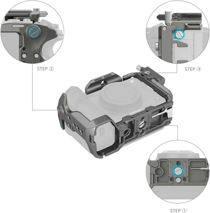 Immagine prodotto SmallRig Kit gabbia a sgancio rapido HawkLock (Gabbietta)